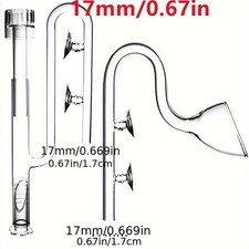 Clear Glass Lily Pipe Outflow