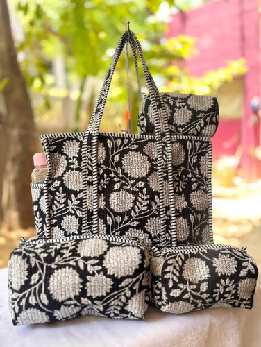 Quilted floral embroidered - quilted,