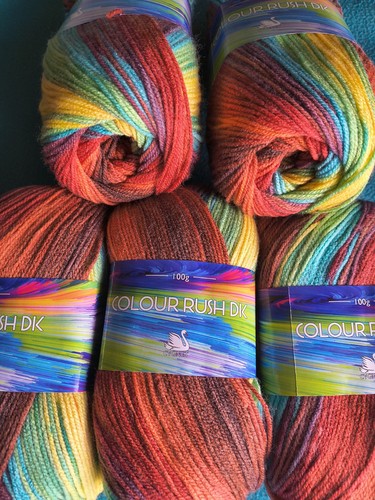 Wool yarn colour rush - wool,