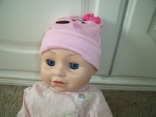 LOVELY 17"  BABY ANNABELL DOLL BABY SOUNDS SLEEP EYES MOUTH MOVES OUTFIT REBORN?
