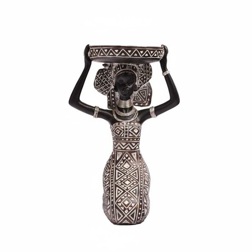 Resin statue candle holder - statue,