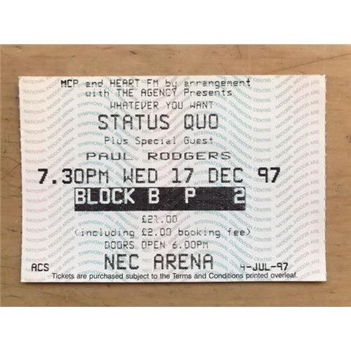 Status quo birmingham nec - status,