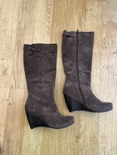 Bertie Brown Suede Knee High