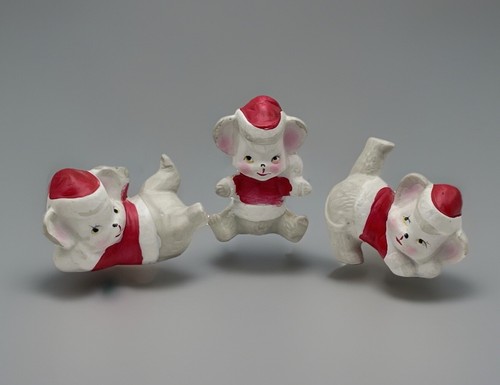 Vintage porcelain xmas around - vintage,