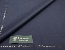 Navy Twill Wool Cashmere Mohair Fabric Suiting Fabric By Dormeuil, 3.50m x 1.50m