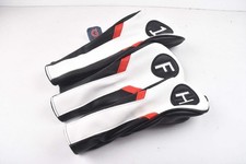 Universal Headcover Set / Driver, Fairway, Hybrid / Black, White, Red