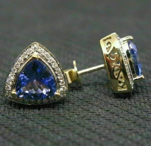 00ct trillion cut tanzanite - trillion,