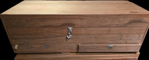 New walnut drawer chest hand - new,