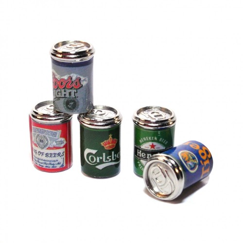 Dolls house cans beer pack - dolls,
