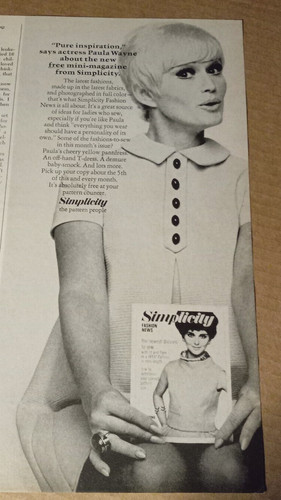 1968 print paula wayne - print, ad