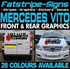 to fit MERCEDES VITO SWB LWB GRAPHICS STICKERS STRIPES DECALS CAMPER VAN DAY