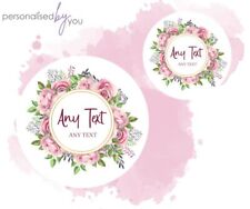 PERSONALISED CUSTOM ROUND PRINTED STICKERS LOGO LABELS BUSINESS WEDDING BIRTHDAY