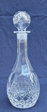 Tall French Lead Crystal Glass Club Decanter - 33cm, 1.5kg