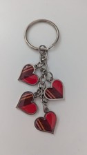 Little Tartan Red Heart Charm