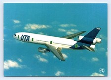 UTA DOUGLAS DC-10 AIRLINE AIRCRAFT POSTCARD AIRPLANE AIRLINER AVIATION 