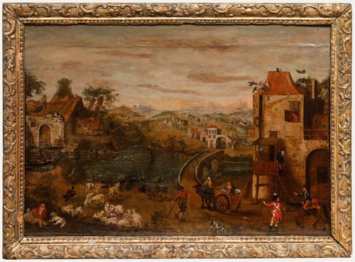 Framed 18th century - 18th, oil