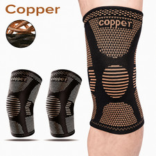 2x Copper Knee Support Brace