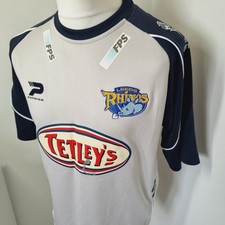 Leeds Rhinos Shirt Mens Medium 2006/07 Away Shirt Lauitiiti 11 Grey