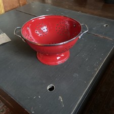 Vintage Retro Red Enamel