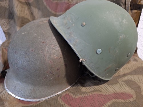 Steel helmet with - helmet, inner