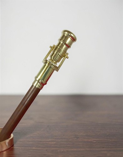 Vintage brass telescope - brass,