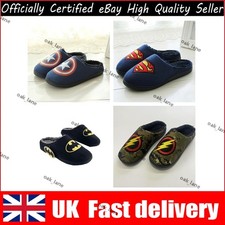 UK Home Slippers Winter Warm Soft Shoes Superhero Superman Unisex Slipper Gift
