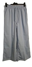 SHEKINI Women's Plus Size Palazzo Trousers Size M with Pockets Casual Wide Leg