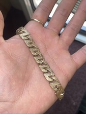 35g 9ct men bracelet - 9ct,