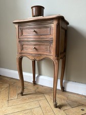 Single French Solid Mahogany Bedside Drawers 