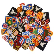 Bags of US Assorted Division Patches - Post War WW2 Military Fabric Badges