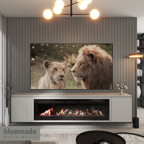 2400mm media wall - wall, furniture