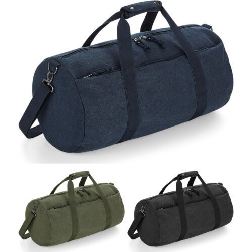 Bagbase vintage canvas barrel - bagbase,