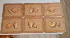 6 X Vintage Cork Placemats