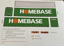 1/76 Code 3 Adhesive Paper Decals: Eddie Stobart / Homebase.Suit Oxford Diecast.