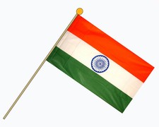 INDIA FLAG 18" X 12" for boats