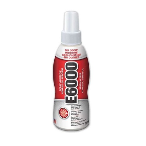 E6000 clear spray - clear, adhesive