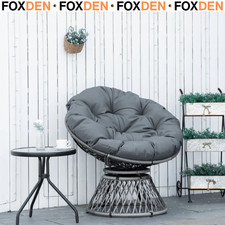 360° Swivel Papasan Moon