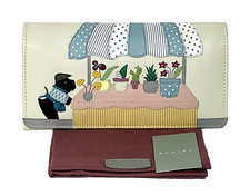 Radley Market Day Matinee Purse Wallet Large Picture Ivory Leather New