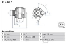 Bosch Generator For Opel Astra