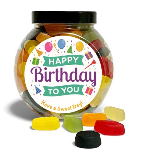 Happy birthday wine gums - wine, gift