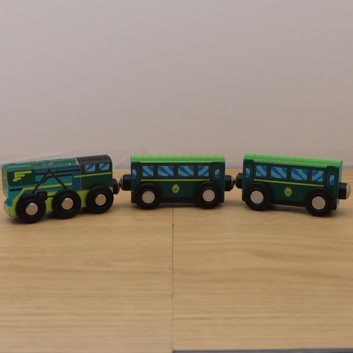 Wooden train track green - wooden,