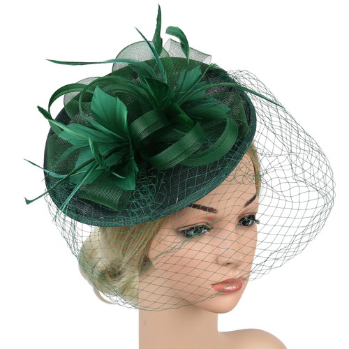Women hat feather mesh - women,