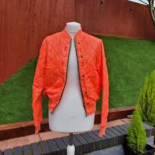 RARE!! Dr Martens Agyness Dean Bright Orange Jacket Size XS 