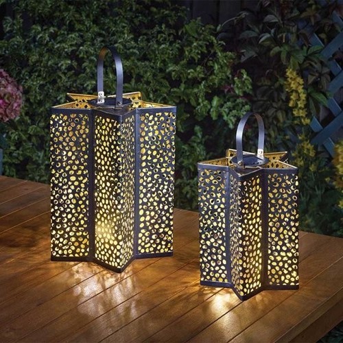 Solar silhouette lantern light - solar,