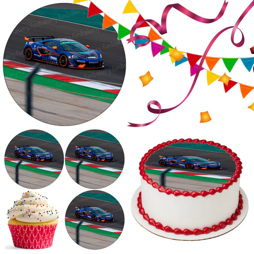 Car racing cake topper - cake,