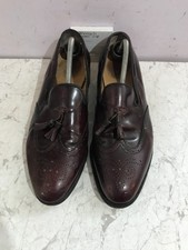Barker oxblood size uk 10 F mens slip on formal shoes REAL leather  - BA