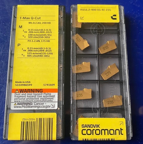 New sandvik 4mm parting - new,