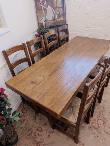 Vintage hardwood refectory - hardwood,