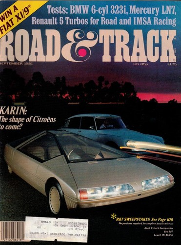 Road track sept 1981 bmw - sept,