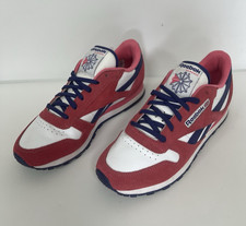 Reebok Classic Athletic Leather Trainer Pink Purple Size UK6 Rare Vintage Retro